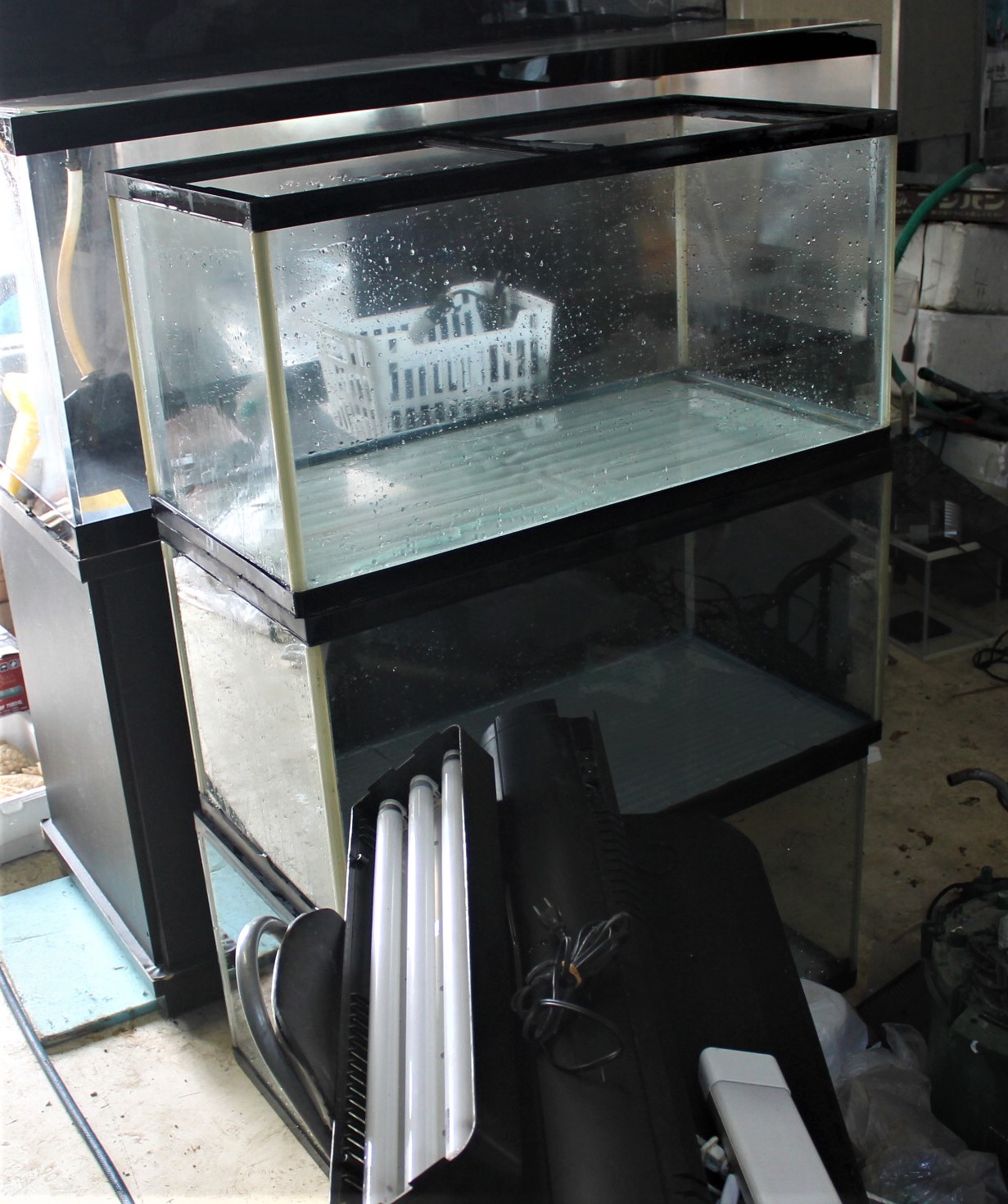 90×45×ｈ45　ガラス水槽　3個　1個　3,000円